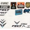 Felt Bicycles Felt Sticker Pack - Assorted -Cycle Sport Shop STICKER SHEET V1